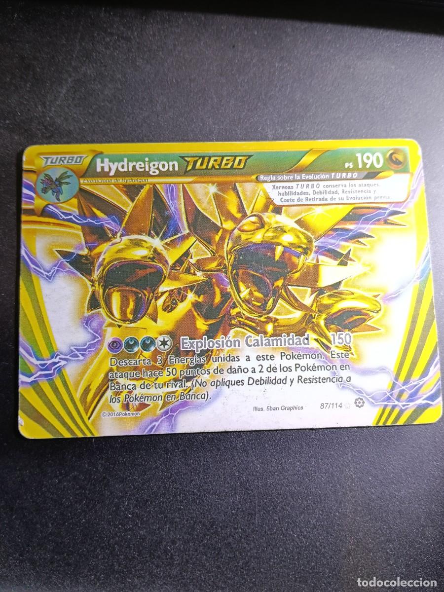 Trading cards: CROMO CARTA HYDREIGON TURBO 87/114 EXPLOSION CALAMIDAD POKEMON 2016