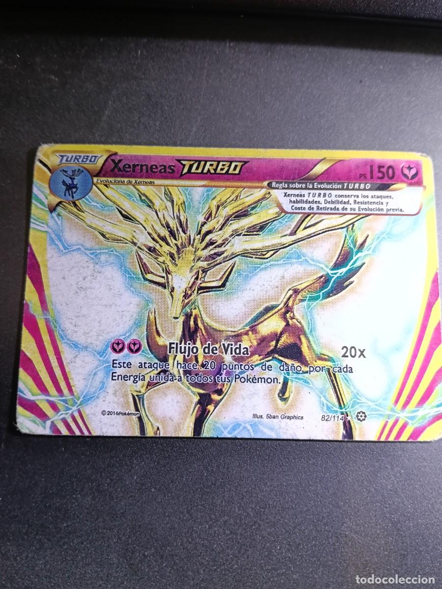 Trading cards: CROMO CARTA XERNEAS TURBO 82/114 FLUJO DE VIDA POKEMON 2016