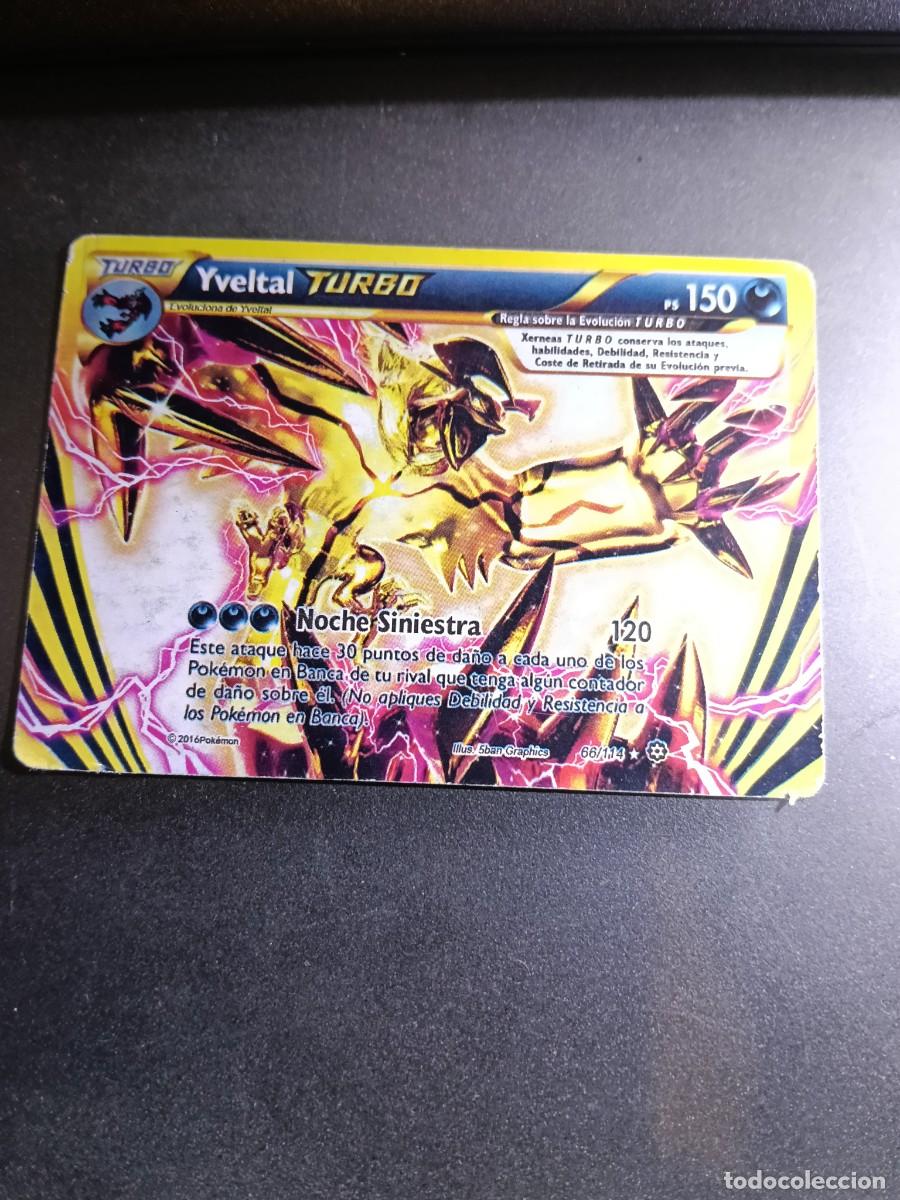 Trading cards: CROMO CARTA YVELTAL TURBO 68/114 NOCHE SINIESTRA POKEMON 2016