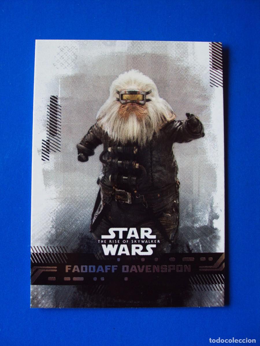 Trading cards: STAR WARS EL ASCENSO DE SKYWALKER N&ordm; 29 BASE FADDAFF DAVENSPON TOPPS TRADING CARD NUEVA