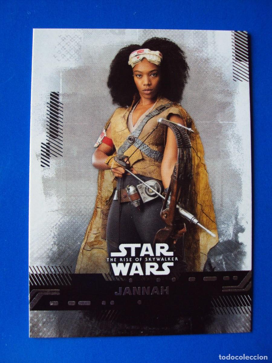 Trading cards: STAR WARS EL ASCENSO DE SKYWALKER N&ordm; 9 BASE JANNAH TOPPS TRADING CARD NUEVA