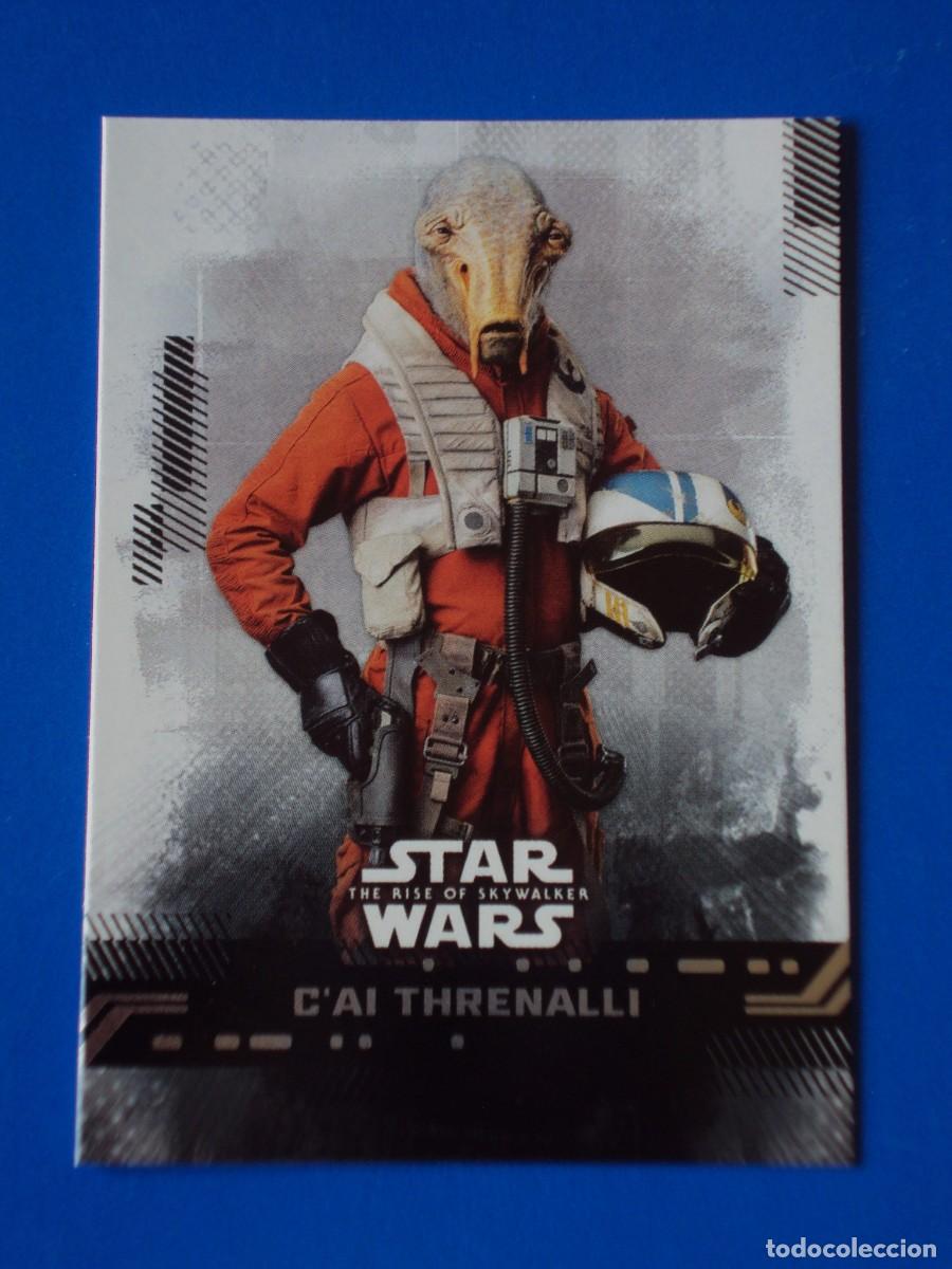 Trading cards: STAR WARS EL ASCENSO DE SKYWALKER N&ordm; 17 BASE C&acute;AI THRENALLI TOPPS TRADING CARD NUEVA