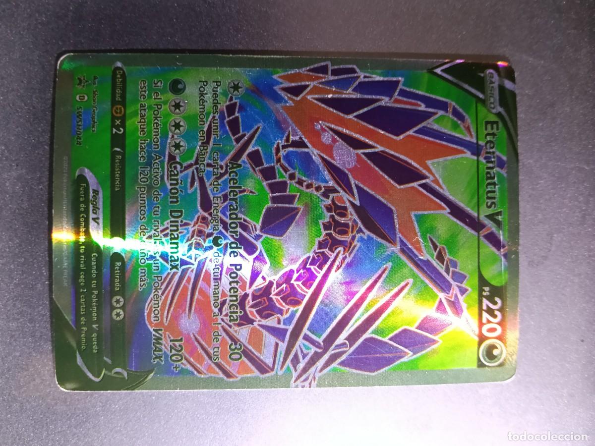 Trading cards: CROMO CARTA ETERNATUS V SWSH044 ACELERADOR DE POTENCIA CA&Ntilde;ON DINAMAX POKEMON 2020