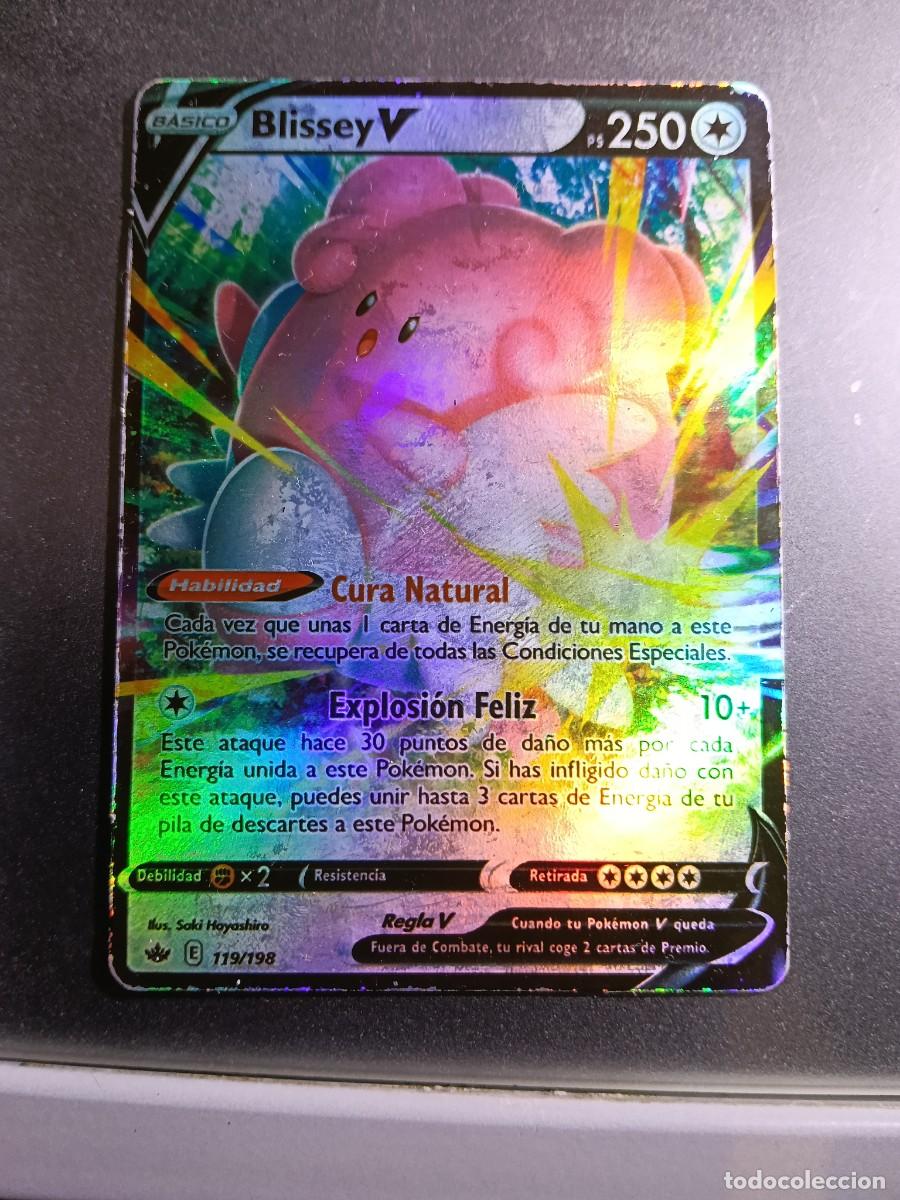 Trading cards: CROMO CARTA BLISSEY 119/198 CURA NATURAL EXPLOSION FELIZ BRILLANTE POKEMON 2020