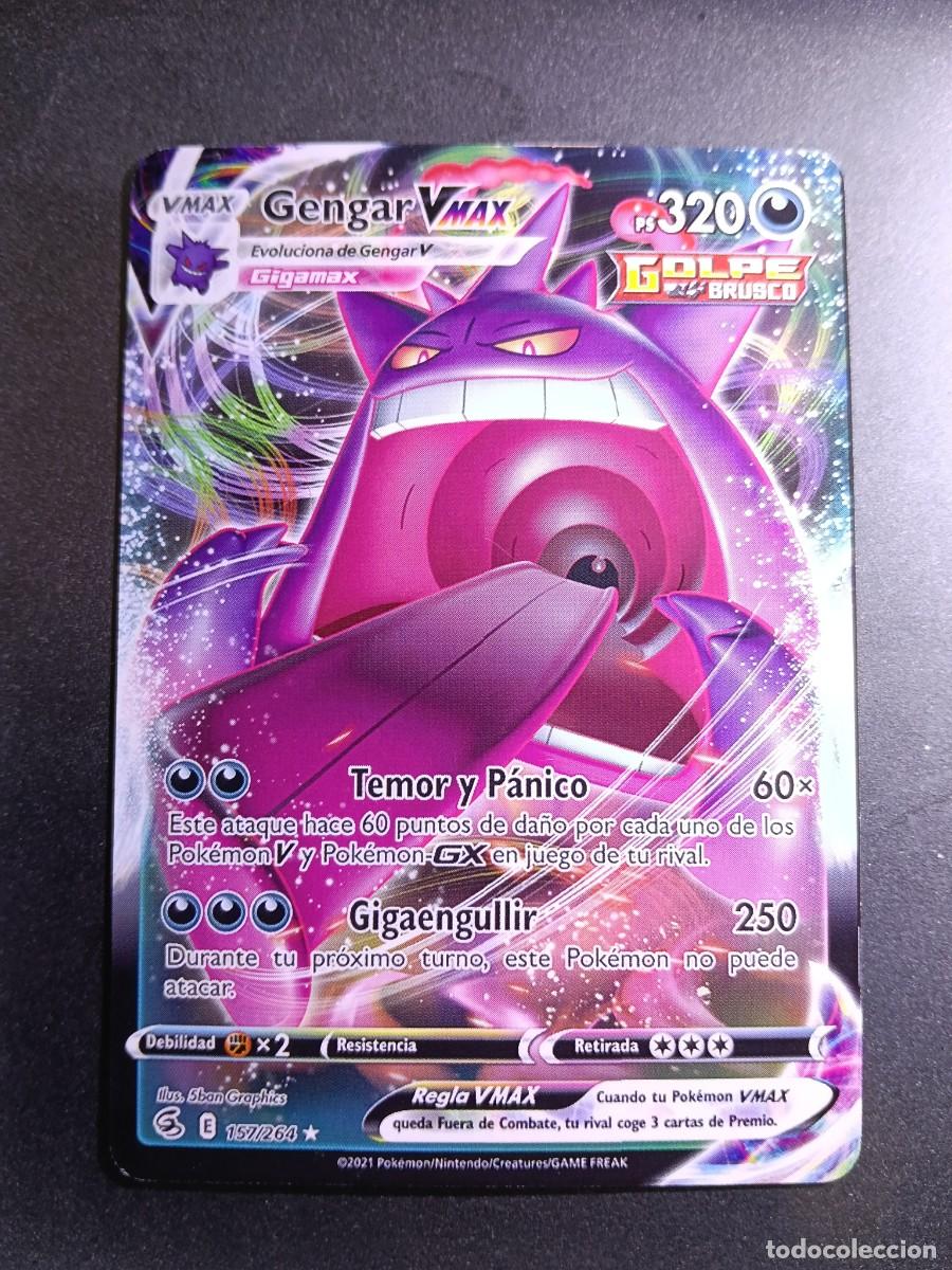 Trading cards: CROMO CARTA GENGAR VMAX 157/264 TEMOR Y PANICO GIGAENGULLIR GOLPE BRUSCO POKEMON 2021