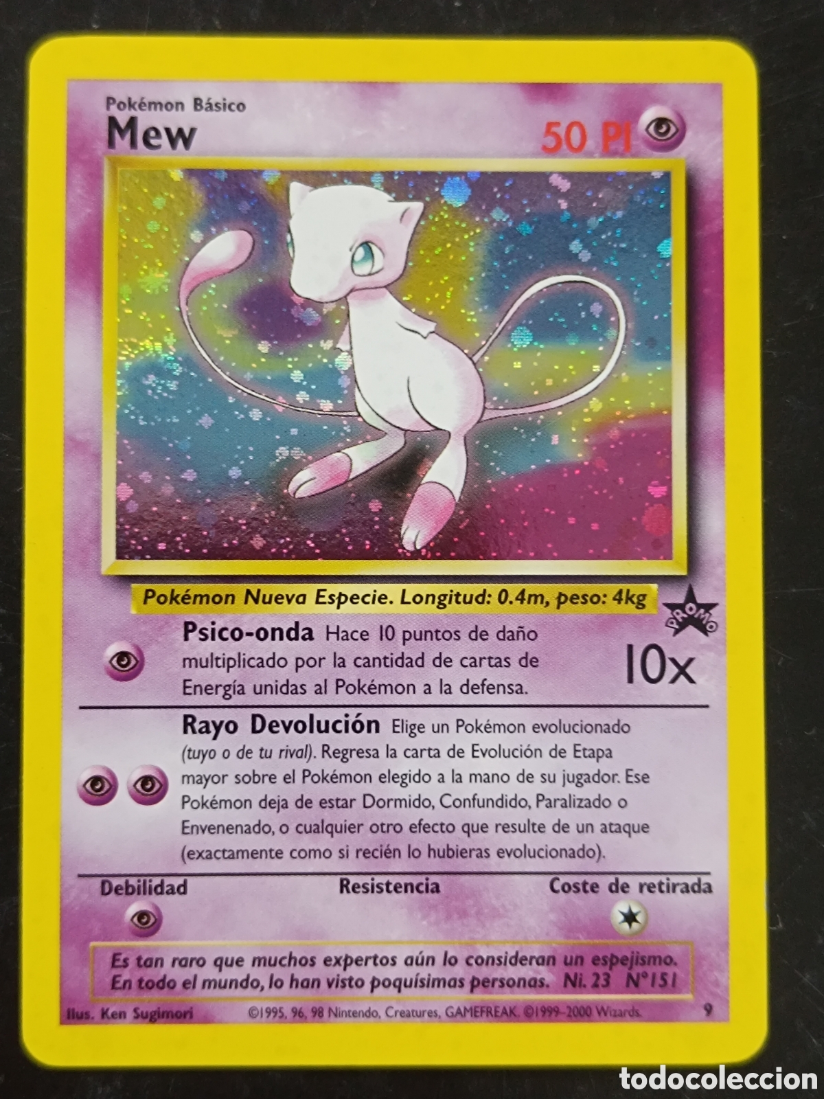 Trading cards: Mew 9 Wizard Black Star Promo En Castellano