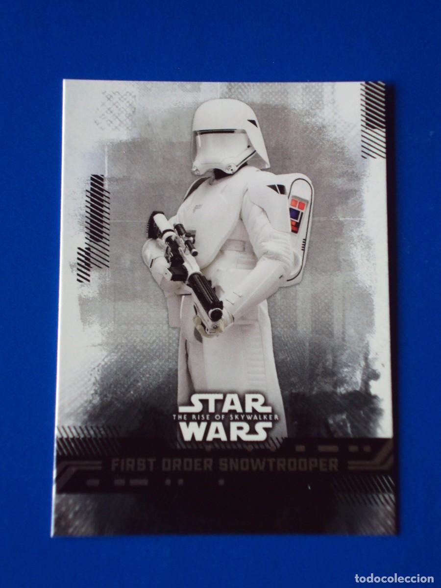 Trading cards: STAR WARS EL ASCENSO DE SKYWALKER N&ordm; 34 BASE FIRST ORDER SNOWTROOPER TOPPS TRADING CARD NUEVA