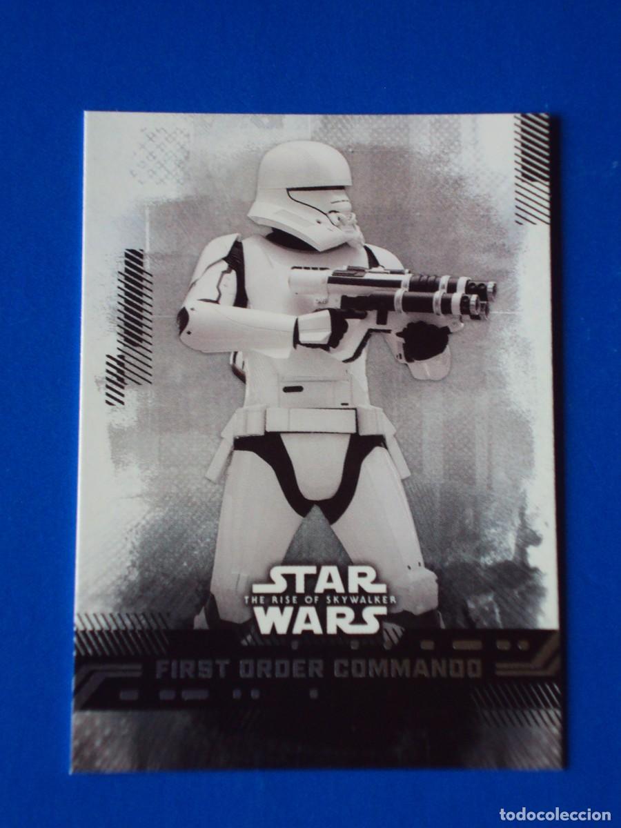 Trading cards: STAR WARS EL ASCENSO DE SKYWALKER N&ordm; 36 BASE FIRST ORDER COMMANDO TOPPS TRADING CARD NUEVA