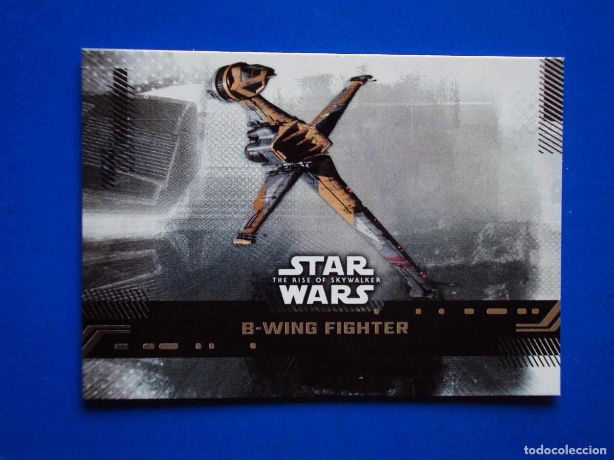 Trading cards: STAR WARS EL ASCENSO DE SKYWALKER N&ordm; 49 BASE B-WING FIGHTER TOPPS TRADING CARD NUEVA