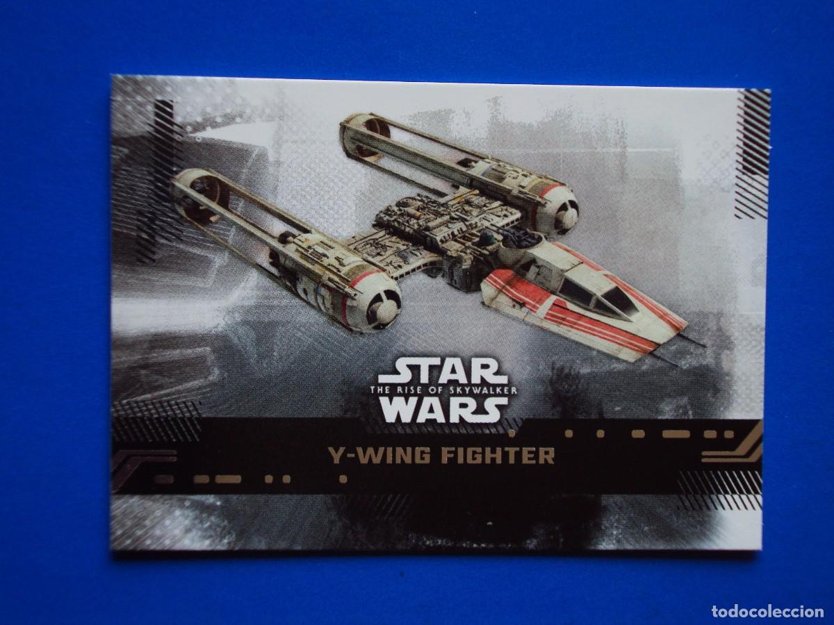 Trading cards: STAR WARS EL ASCENSO DE SKYWALKER N&ordm; 53 BASE Y-WING FIGHTER TOPPS TRADING CARD NUEVA