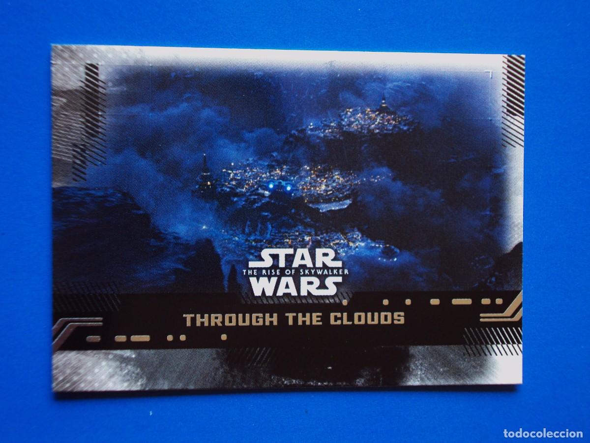 Trading cards: STAR WARS EL ASCENSO DE SKYWALKER N&ordm; 64 BASE THROUGH THE CLOUDS TOPPS TRADING CARD NUEVA