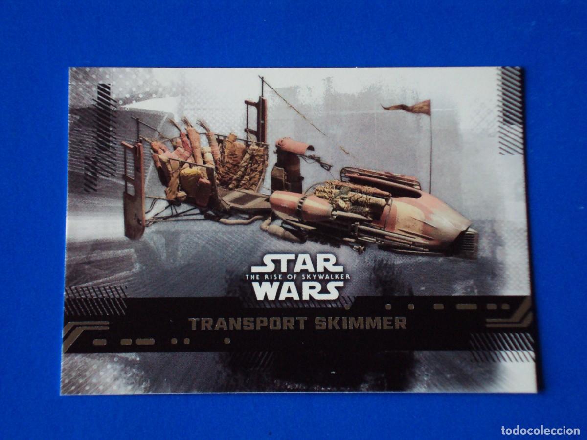 Trading cards: STAR WARS EL ASCENSO DE SKYWALKER N&ordm; 48 BASE TRANSPORT SKIMMER TOPPS TRADING CARD NUEVA