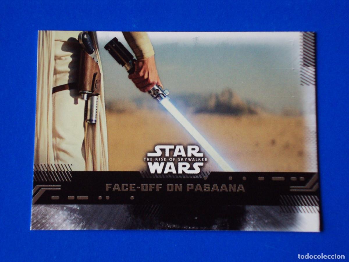 Trading cards: STAR WARS EL ASCENSO DE SKYWALKER N&ordm; 61 BASE FACE-OFF ON PASAANA TOPPS TRADING CARD NUEVA