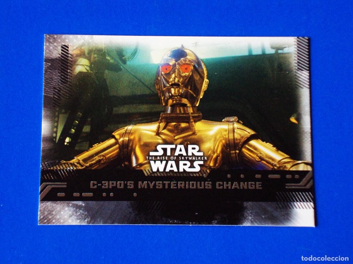 Trading cards: STAR WARS EL ASCENSO DE SKYWALKER N&ordm; 62 BASE C-3PO&acute;S MYSTERIOUS CHANGE TOPPS TRADING CARD NUEVA