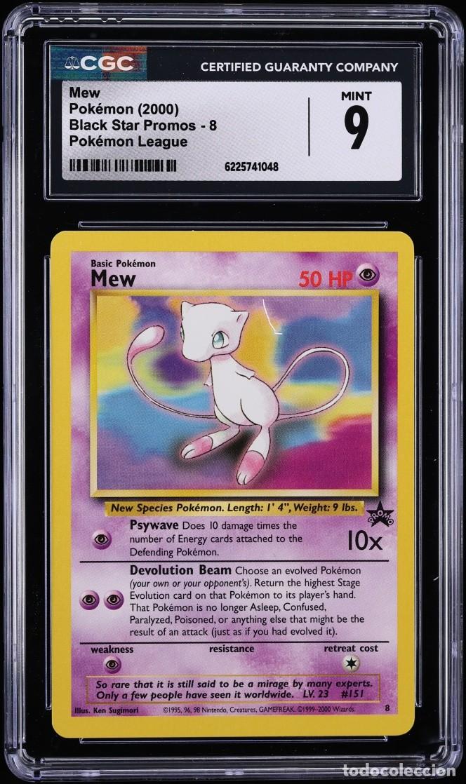 Trading cards: 2000 Pokemon League Black Star Promo Mew #8 CGC 9 MINT