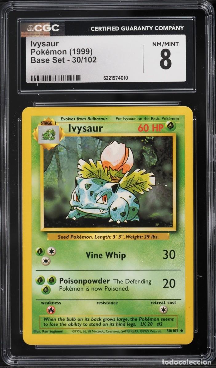 Trading cards: 1999 Pokemon Base Set Ivysaur #30 CGC 8 NM-MT