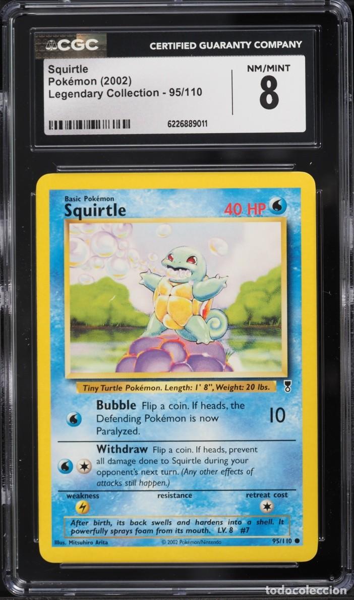 Trading cards: 2002 Pokemon Legendary Collection Squirtle #95 CGC 8 NM-MT