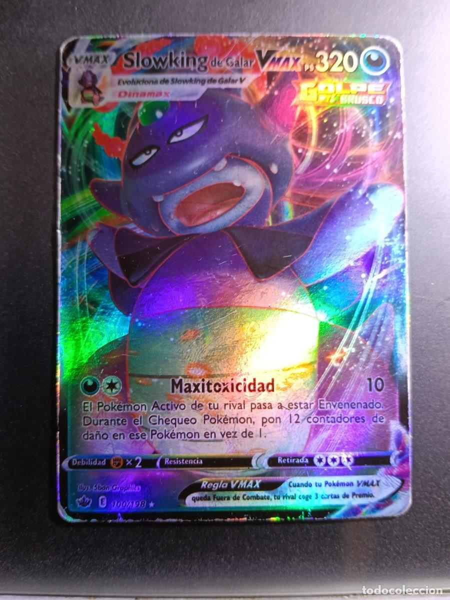 Trading cards: CROMO CARTA SLOWKING DE GALAR VMAX 100/198 MAXITOXICIDAD GOLPE BRUSCO BRILLANTE POKEMON