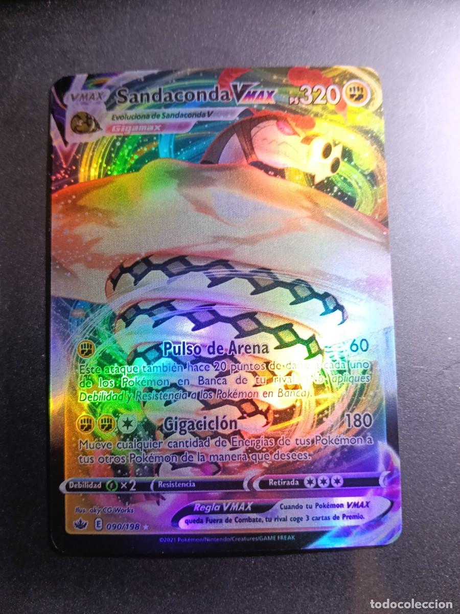 Trading cards: CROMO CARTA SANDACONDA VMAX 90/198 PULSO DE ARENA GIGACICLON BRILLANTE POKEMON 2021