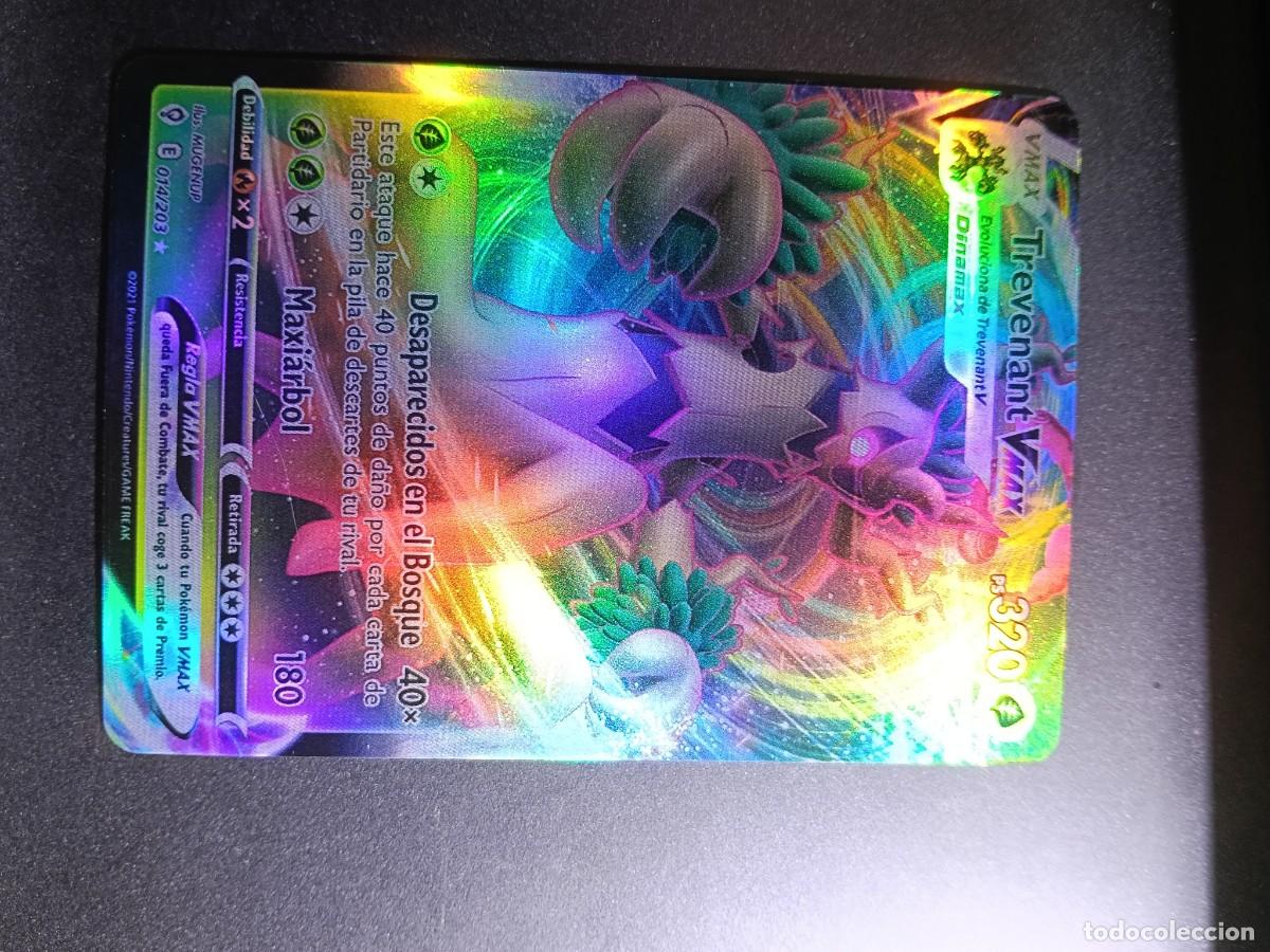 Trading cards: CROMO CARTA TREVENANT VMAX 14/203 DESAPARECIDOS DEL BOSQUE MAXIARBOL BRILLANTE POKEMON 2021