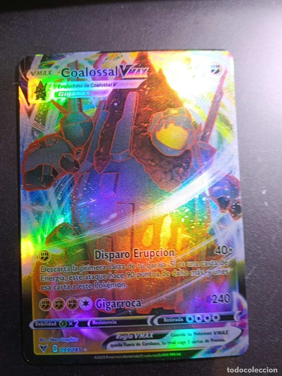 Trading cards: CROMO CARTA COALOSSAL VMAX 99/185 DISPARO ERUPCION BRILLANTE POKEMON 2021