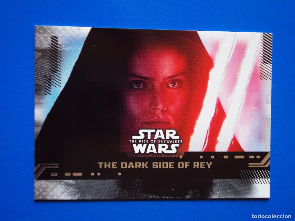 Trading cards: STAR WARS EL ASCENSO DE SKYWALKER N&ordm; 76 BASE THE DARK SIDE OF REY TOPPS TRADING CARD NUEVA