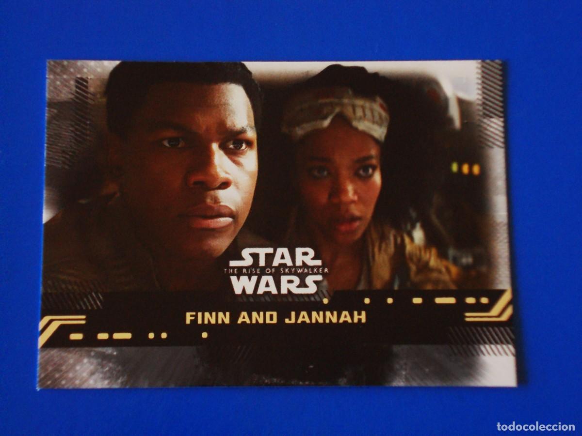 Trading cards: STAR WARS EL ASCENSO DE SKYWALKER N&ordm; 70 BASE FINN AND JANNAH TOPPS TRADING CARD NUEVA