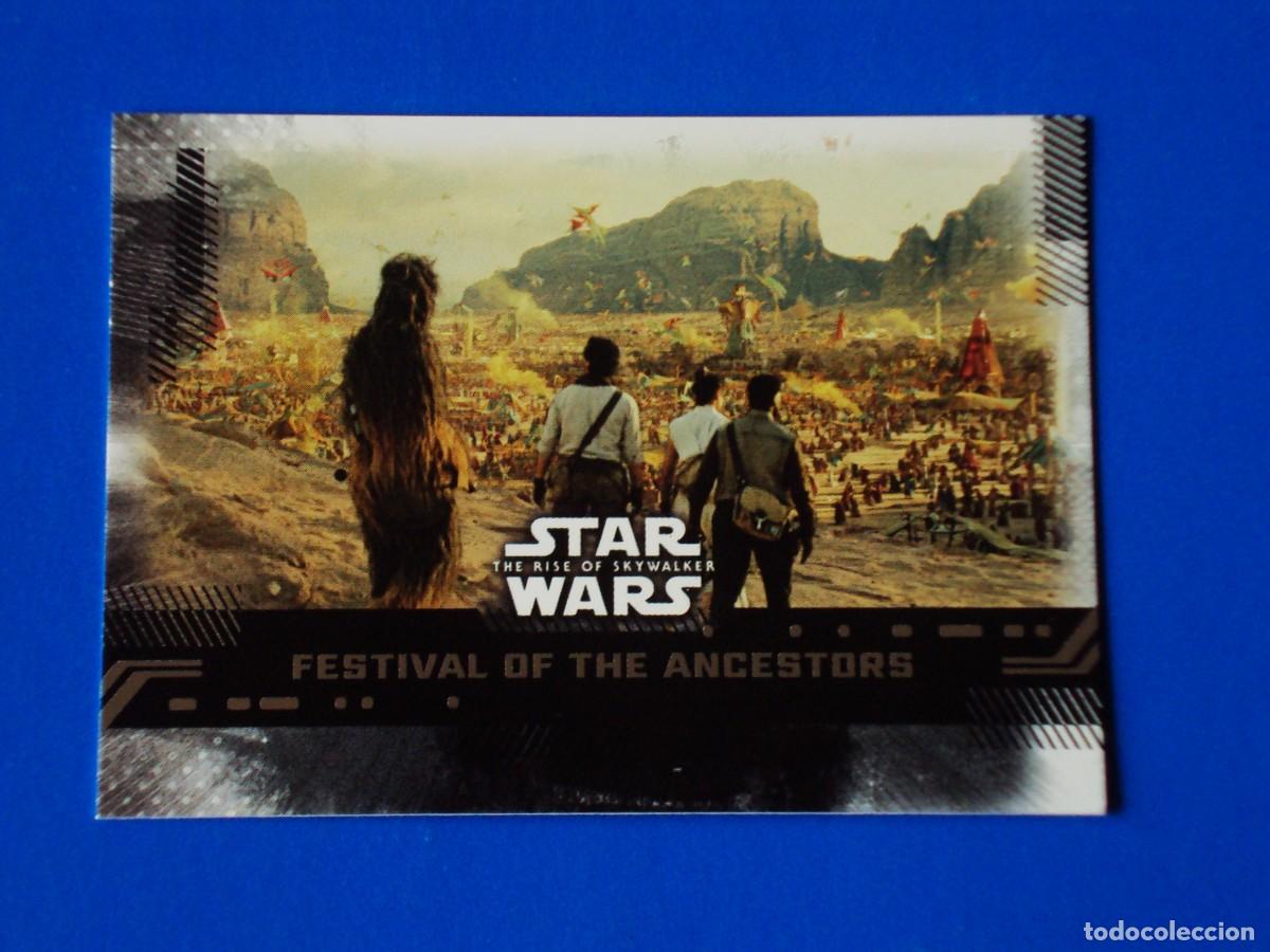 Trading cards: STAR WARS EL ASCENSO DE SKYWALKER N&ordm; 72 BASE FESTIVAL OF THE ANCESTORS TOPPS TRADING CARD NUEVA