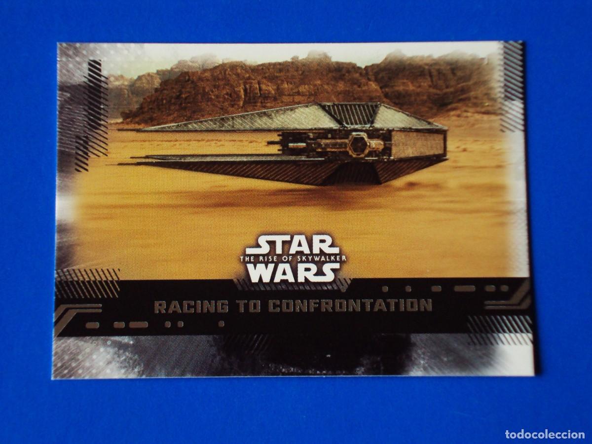 Trading cards: STAR WARS EL ASCENSO DE SKYWALKER N&ordm; 75 BASE RACING TO CONFRONTATION TOPPS TRADING CARD NUEVA