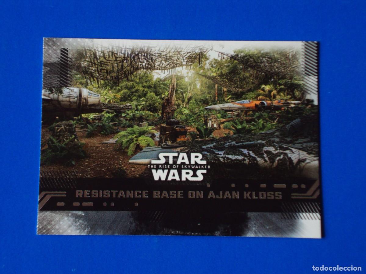 Trading cards: STAR WARS EL ASCENSO DE SKYWALKER N&ordm; 83 BASE RESISTANCE BASE ON AJAN KLOSS TOPPS TRADING CARD NUEVA