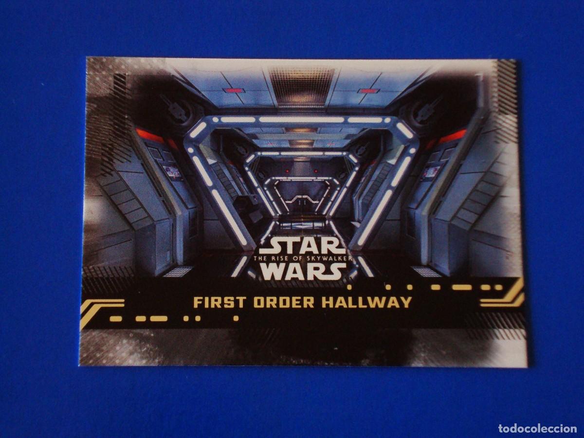 Trading cards: STAR WARS EL ASCENSO DE SKYWALKER N&ordm; 88 BASE FIRST ORDER HALLWAY TOPPS TRADING CARD NUEVA