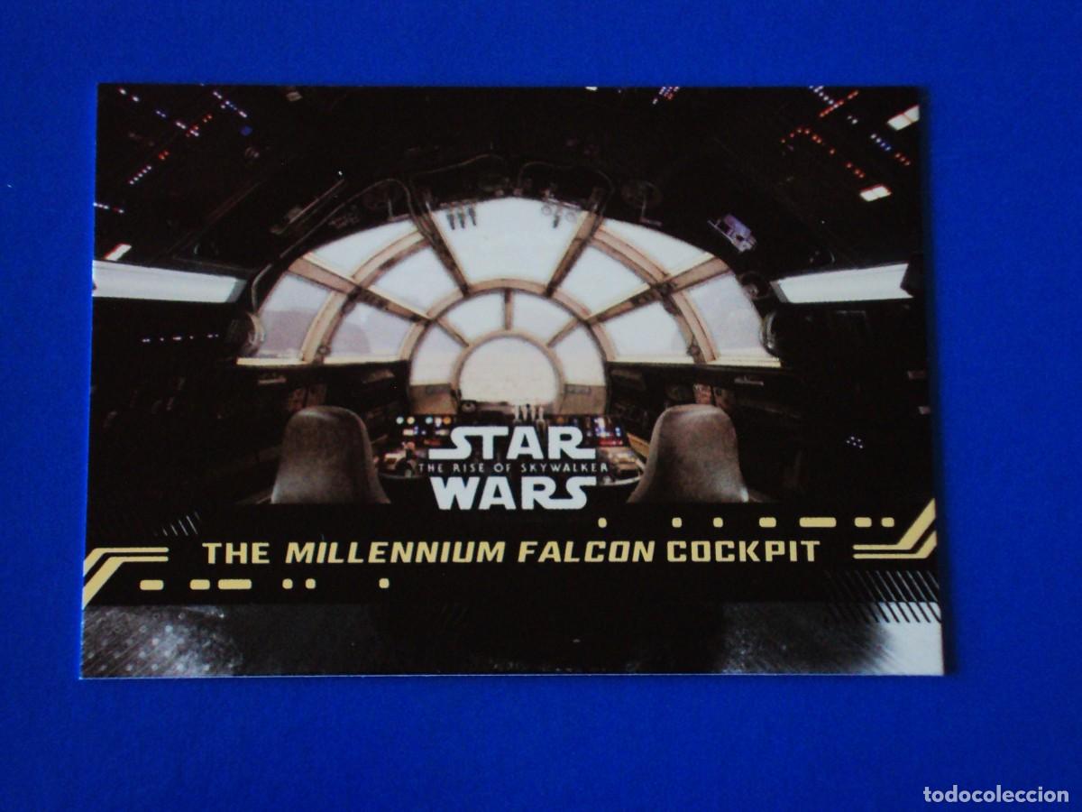 Trading cards: STAR WARS EL ASCENSO DE SKYWALKER N&ordm; 90 BASE THE MILLENNIUM FALCON COCKPIT TOPPS TRADING CARD NUEVA