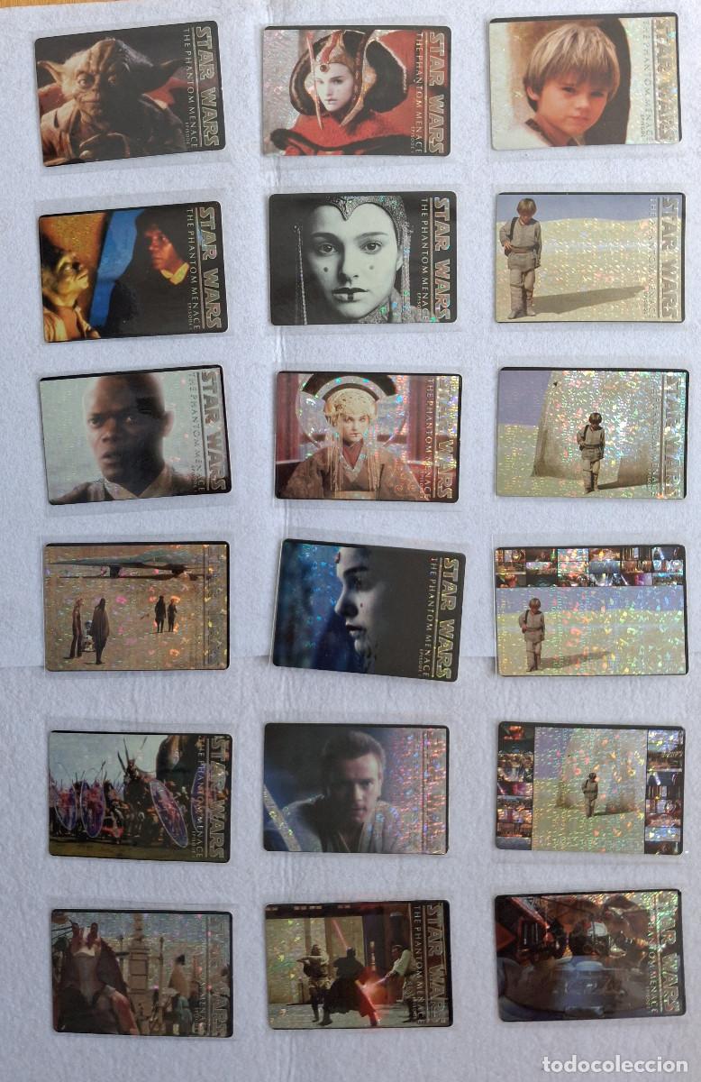 Trading cards: Star Wars - Episodio I: La amenaza Fantasma - Lote de 36 cartas brillantes