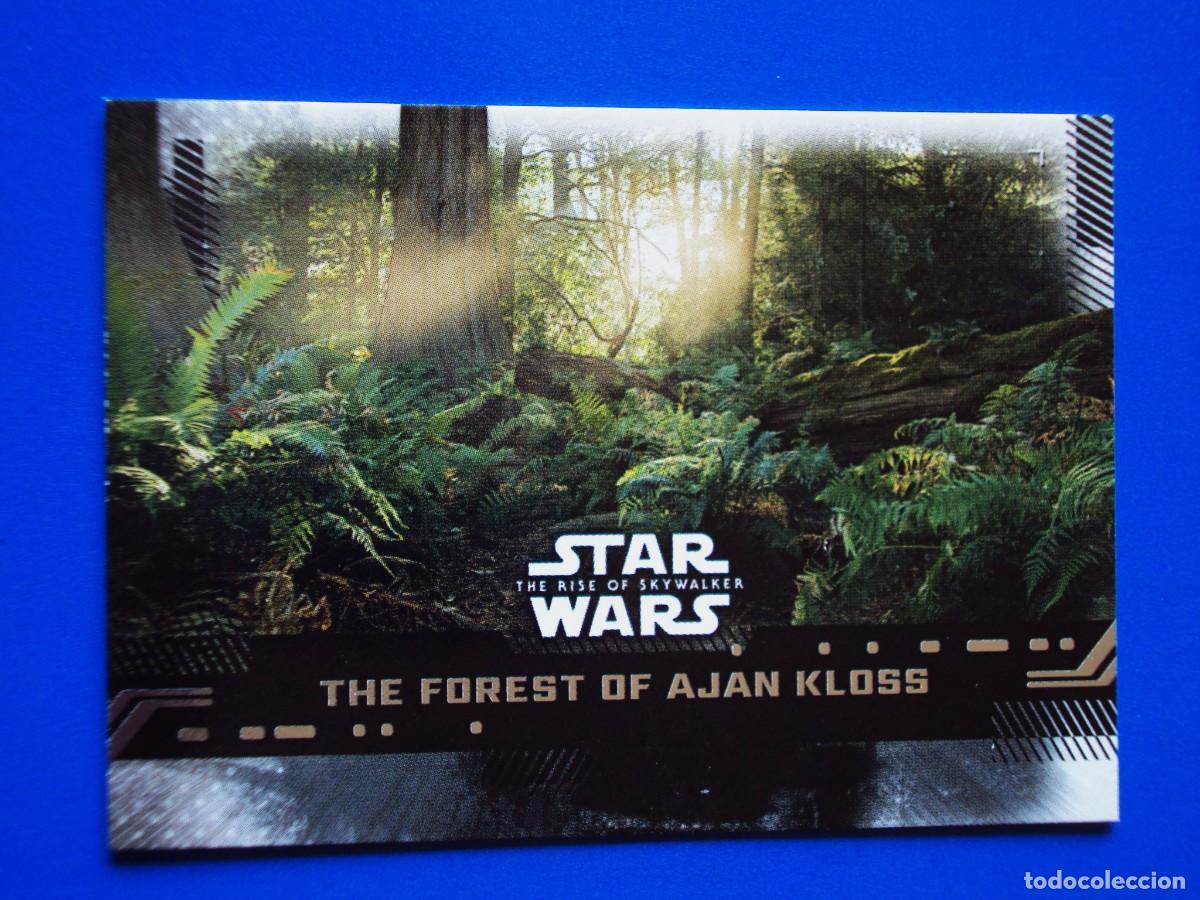Trading cards: STAR WARS EL ASCENSO DE SKYWALKER N&ordm; 93 BASE THE FOREST OF AJAN KLOSS TOPPS TRADING CARD NUEVA
