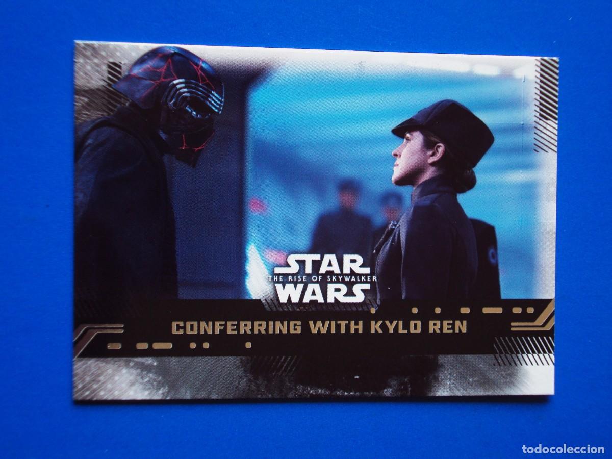 Trading cards: STAR WARS EL ASCENSO DE SKYWALKER N&ordm; 97 BASE CONFERRING WITH KYLO REN TOPPS TRADING CARD NUEVA
