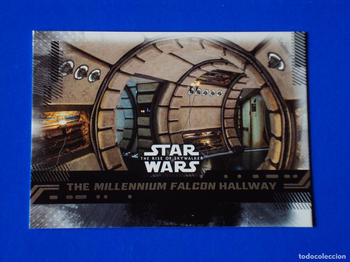 Trading cards: STAR WARS EL ASCENSO DE SKYWALKER N&ordm; 91 BASE THE MILLENNIUM FALCON HALLWAY TOPPS TRADING CARD NUEVA