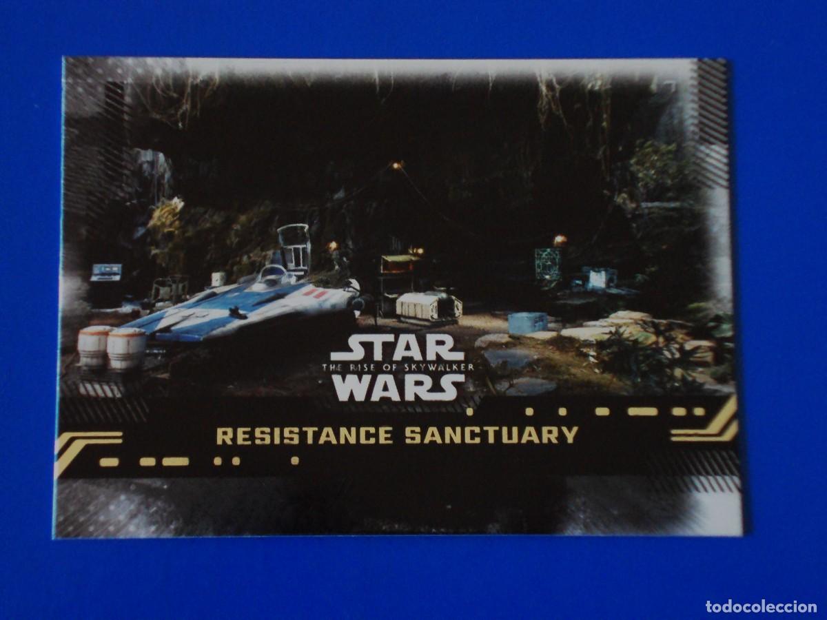 Trading cards: STAR WARS EL ASCENSO DE SKYWALKER N&ordm; 95 BASE RESISTANCE SANCTUARY TOPPS TRADING CARD NUEVA