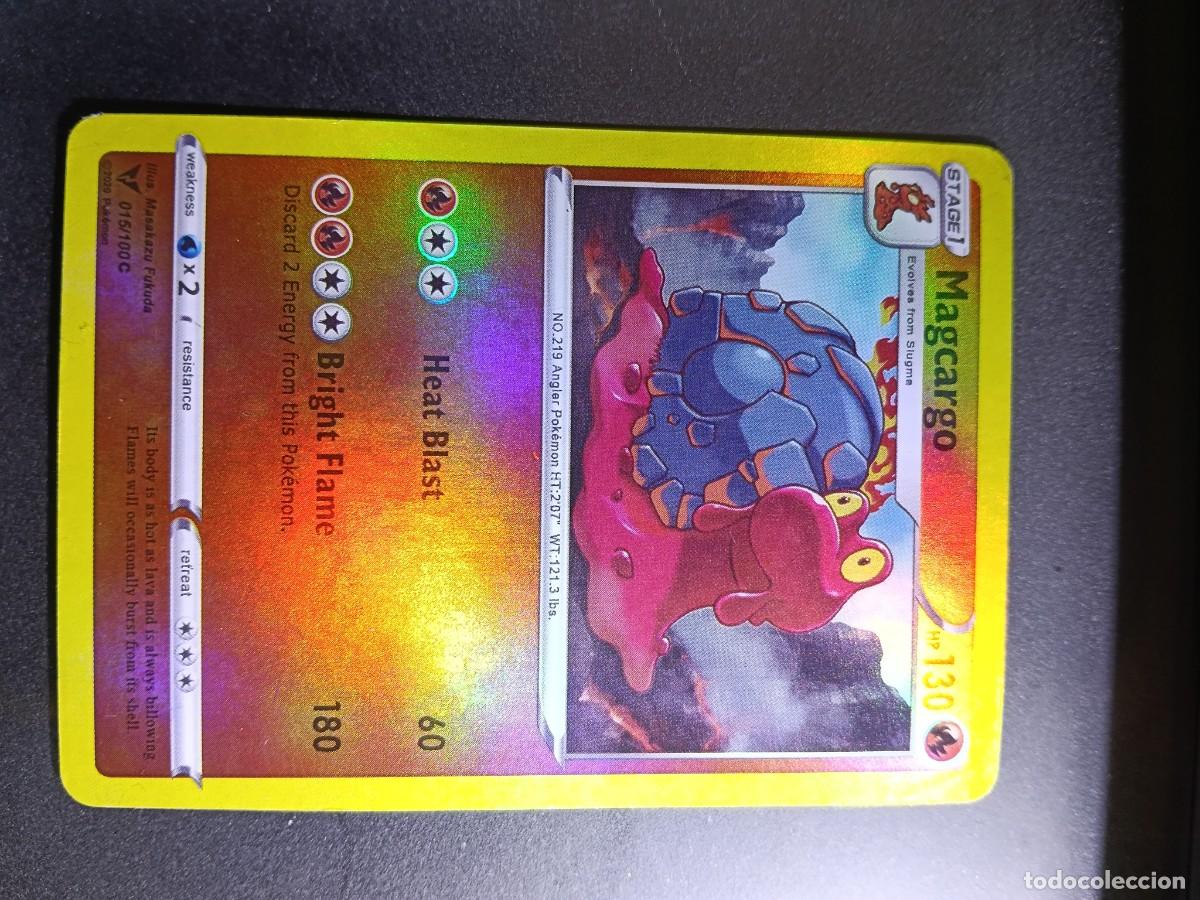 Trading cards: CROMO MAGCARGO 15/100 HEAT BLAST BRIGHT FLAME BRILLANTE POKEMON 2020