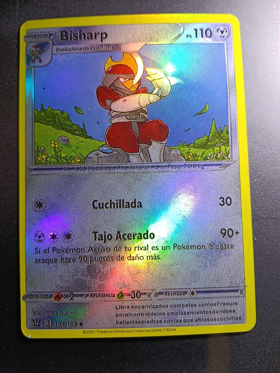 Trading cards: CROMO BISHARP 104/163 CUCHILLADA TAJO ACERADO BRILLANTE POKEMON 2021