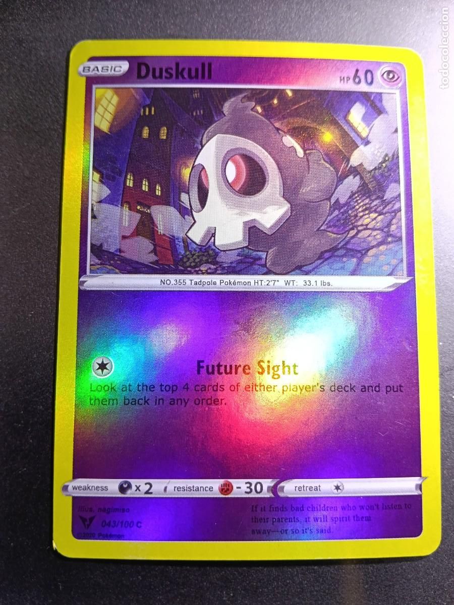 Trading cards: CROMO DUSKULL 43/100 FUTURE SIGHT POKEMON 2020