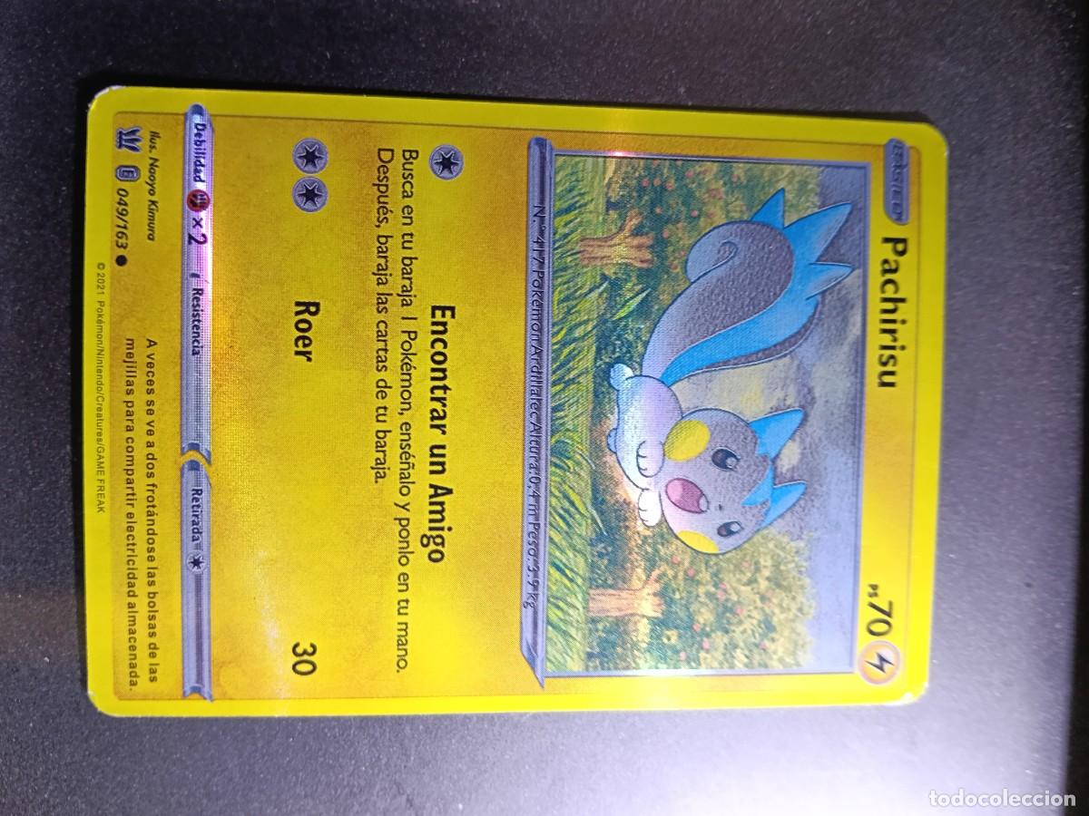 Trading cards: CROMO PACHIRISU 49/163 ENCONTRAR UN AMIGO ROER POKEMON 2021