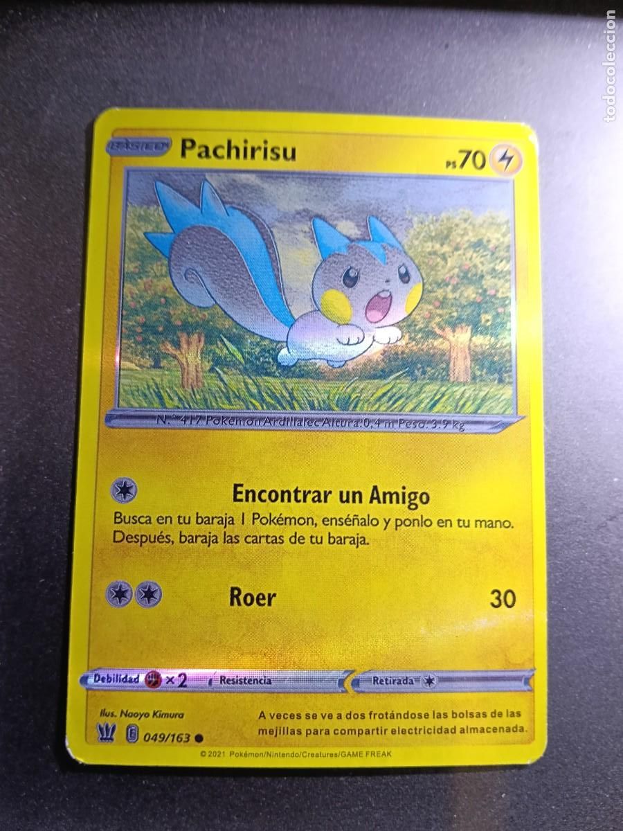 Trading cards: CROMO PACHIRISU 49/163 ENCONTRAR UN AMIGO ROER POKEMON 2021
