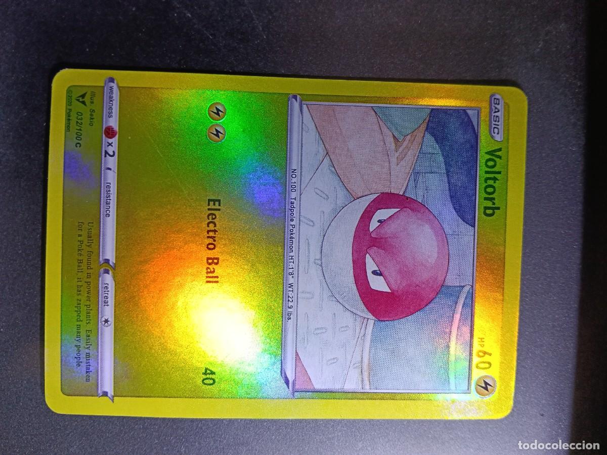 Trading cards: CROMO VOLTORB 32/100 ELECTRO BALL POKEMON 2020