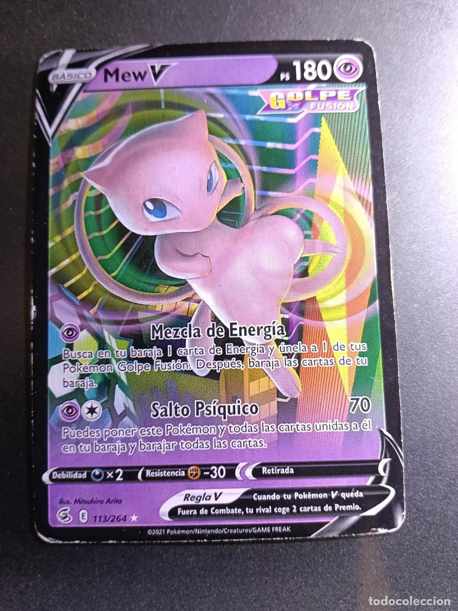 Trading cards: CROMO MEW 113/264 MEZCLA DE ENERGIA SALTO PSIQUICO GOLPE FUSION POKEMON 2021