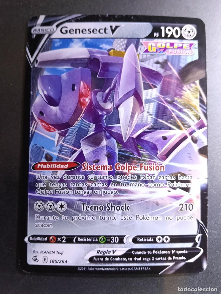 Trading cards: CROMO GENESECT V 185/264 TECNO SHOCK SISTEMA GOLPE FUSION POKEMON 2021