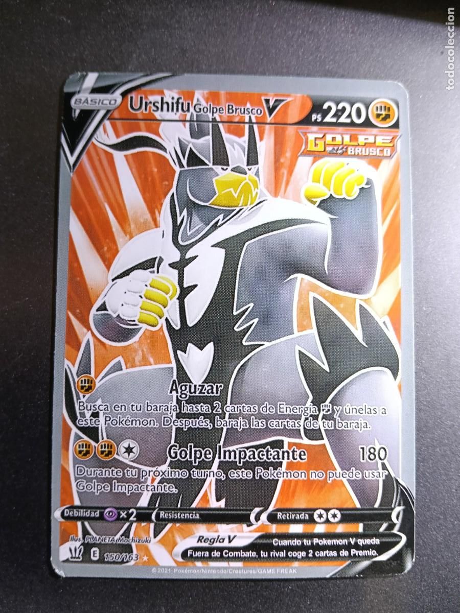 Trading cards: CROMO URSHIFU V 150/163 AGUZAR GOLPE IMPACTANTE GOLPE BRUSCO POKEMON 2021
