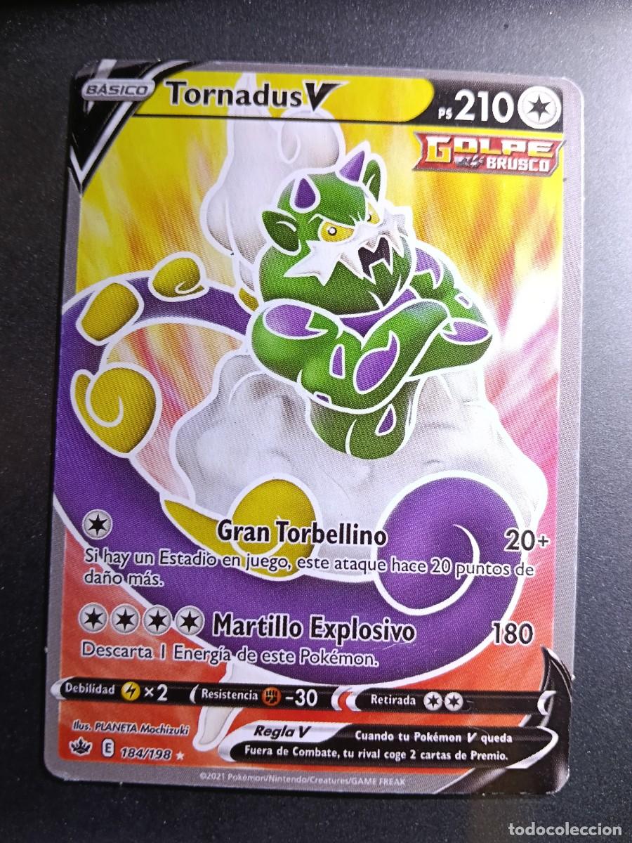 Trading cards: CROMO TORNADUS V 184/198 GRAN TORBELLINO MARTILLO EXPLOSIVO GOLPE BRUSCO POKEMON 2021