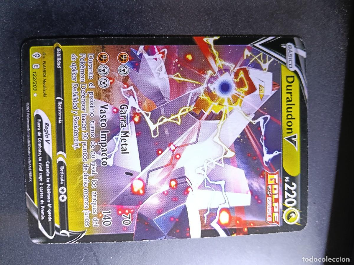 Trading cards: CROMO DURALUDON V 122/203 GARRA METAL VASTO IMPACTO GOLPE BRUSCO POKEMON 2021