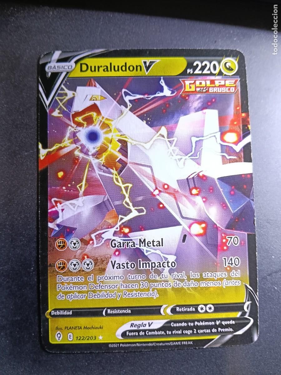 Trading cards: CROMO DURALUDON V 122/203 GARRA METAL VASTO IMPACTO GOLPE BRUSCO POKEMON 2021