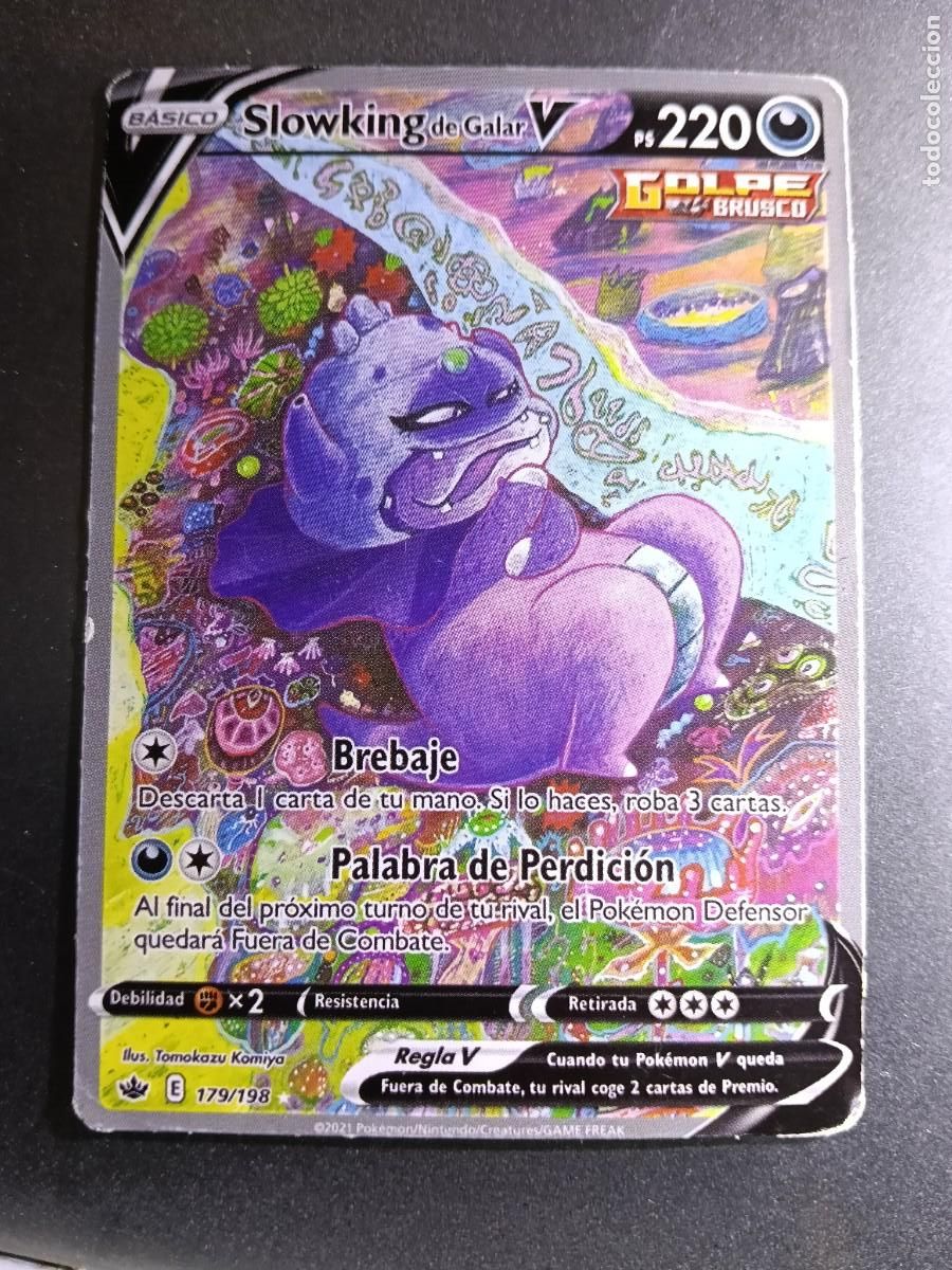 Trading cards: CROMO SLOWKING DE GALAR V 179/198 BREBAJE PALABRA DE PERDICION GOLPE BRUSCO POKEMON 2021